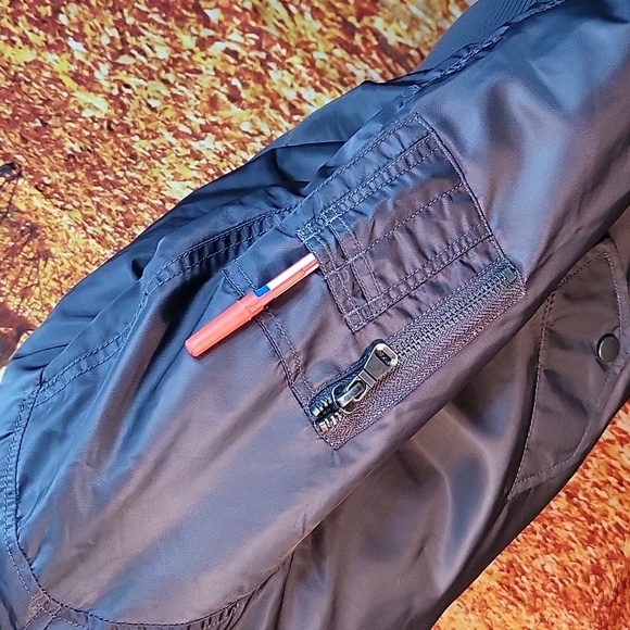 Intro Bomber Jackets From Dillard's, Charcole Gray With Quilted Lining - Picture 11 of 14